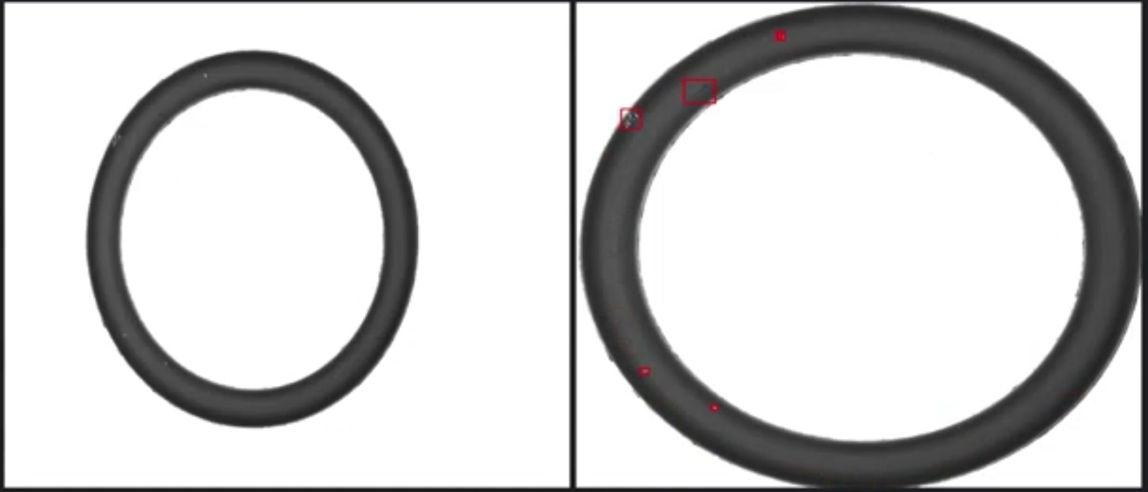 橡膠圈密封圈外觀缺陷視覺檢測插圖4 橡膠圈密封圈外觀缺陷視覺檢測-機器視覺_視覺檢測設(shè)備_3D視覺_缺陷檢測