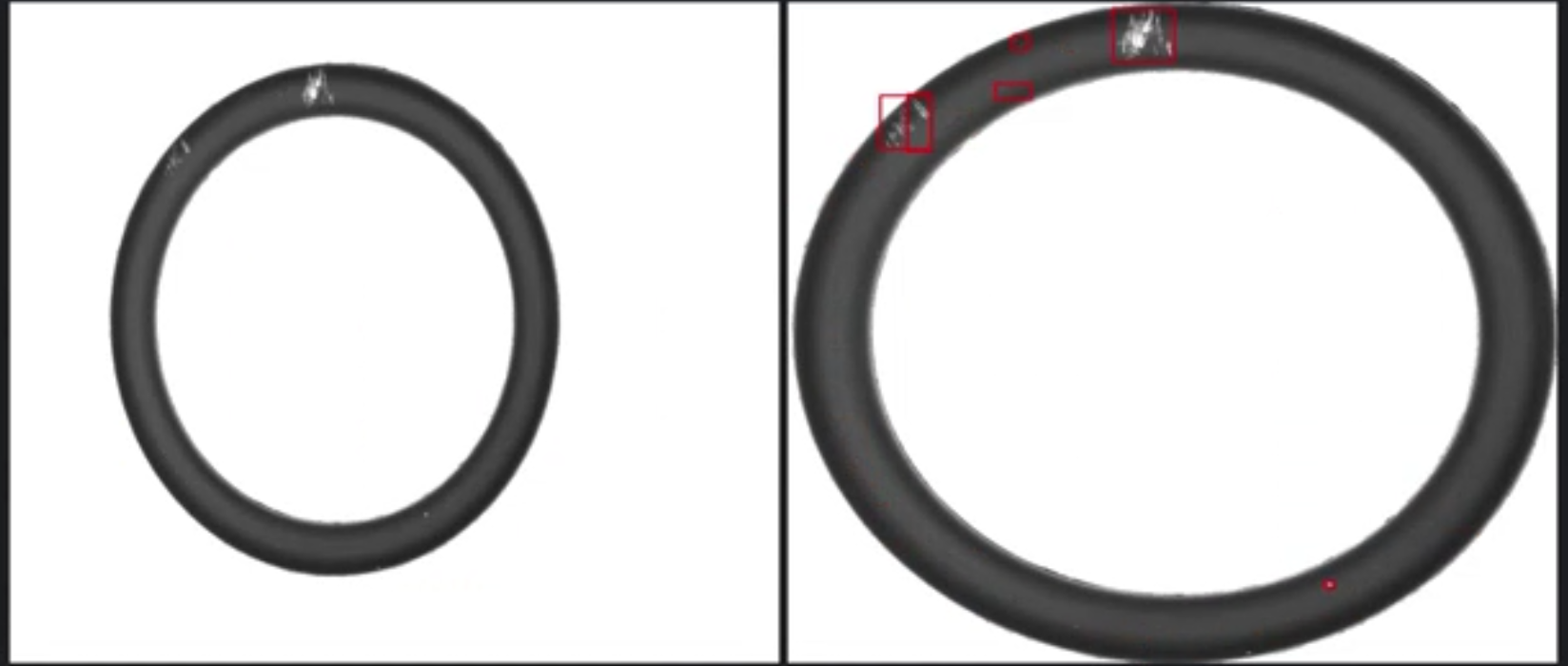 橡膠圈密封圈外觀缺陷視覺檢測插圖3 橡膠圈密封圈外觀缺陷視覺檢測-機器視覺_視覺檢測設(shè)備_3D視覺_缺陷檢測