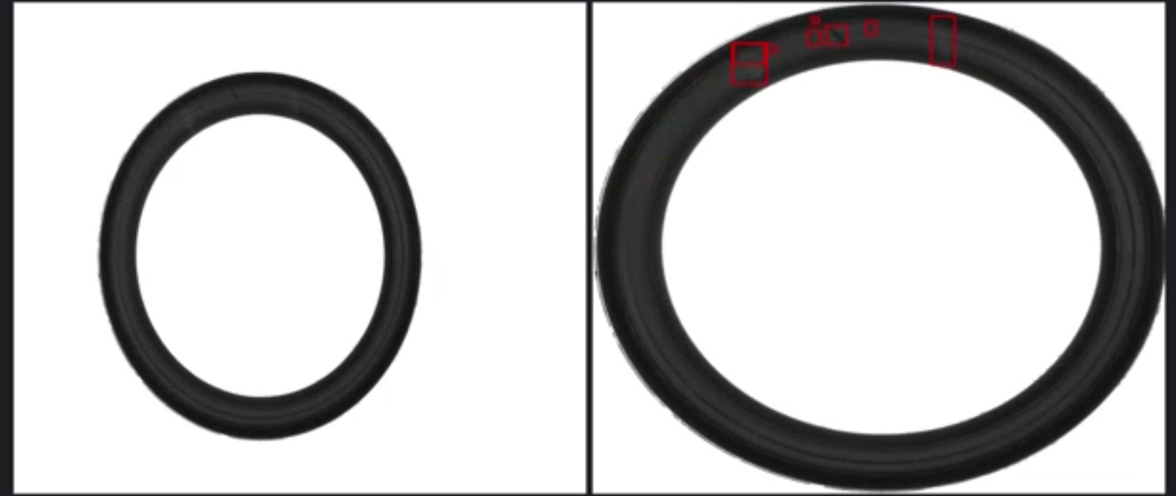 橡膠圈密封圈外觀缺陷視覺檢測插圖1 橡膠圈密封圈外觀缺陷視覺檢測-機器視覺_視覺檢測設(shè)備_3D視覺_缺陷檢測