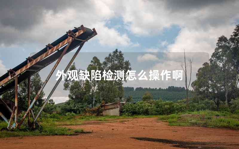 外觀缺陷檢測怎么操作啊 外觀缺陷檢測怎么操作啊