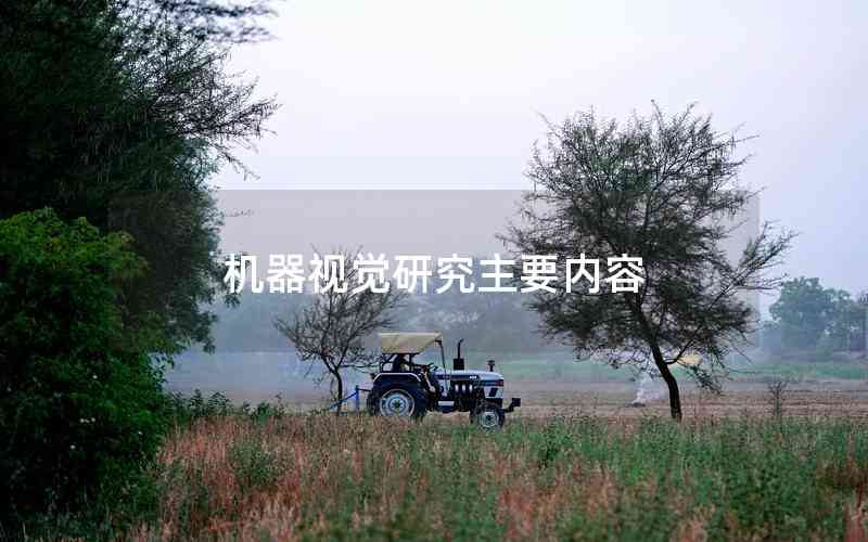 機器視覺研究主要內(nèi)容 機器視覺研究主要內(nèi)容