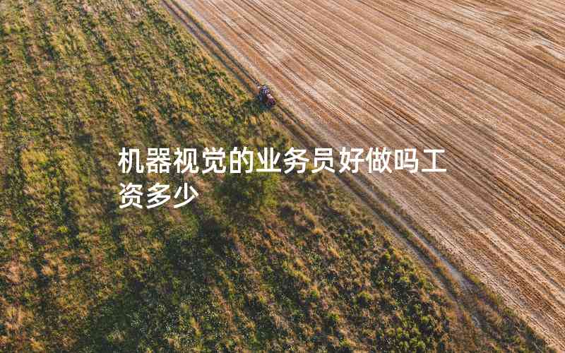 機(jī)器視覺(jué)的業(yè)務(wù)員好做嗎工資多少 機(jī)器視覺(jué)的業(yè)務(wù)員好做嗎工資多少