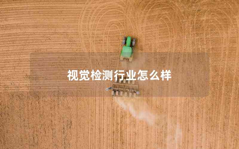 視覺檢測行業(yè)怎么樣