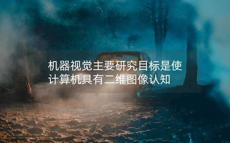 機器視覺主要研究目標是使計算機具有二維圖像認知 機器視覺主要研究目標是使計算機具有二維圖像認知