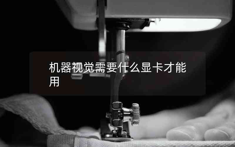 機器視覺需要什么顯卡才能用 機器視覺需要什么顯卡才能用
