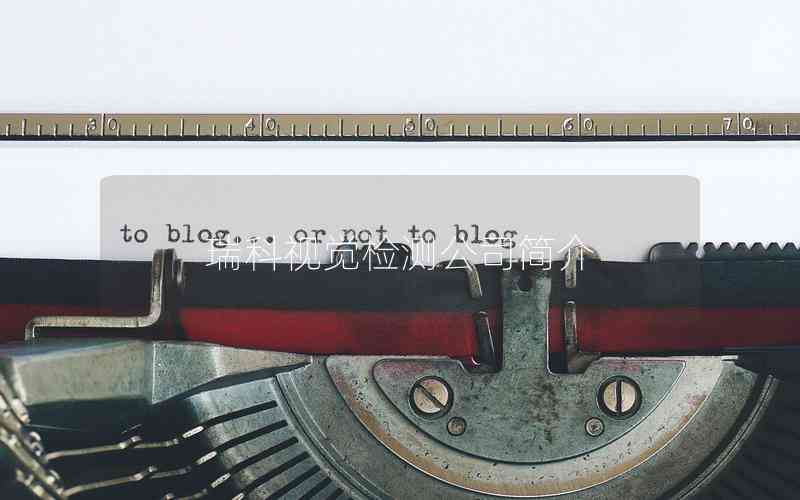 瑞科視覺檢測公司簡介 瑞科視覺檢測公司簡介