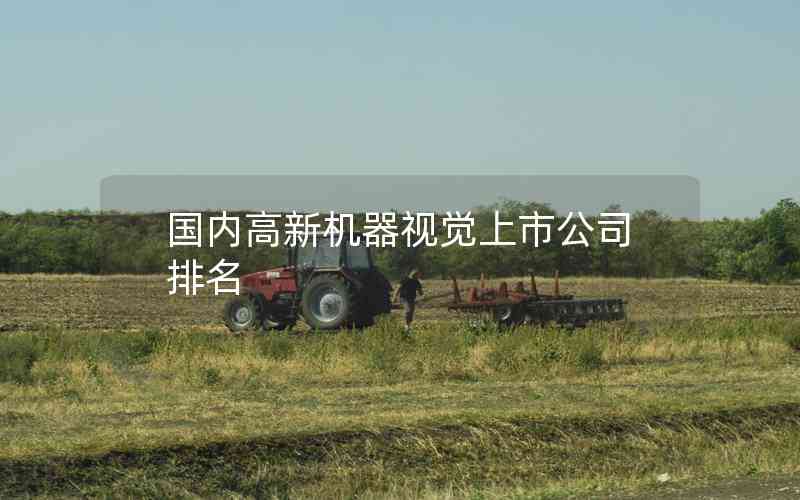 國內(nèi)高新機器視覺上市公司排名 國內(nèi)高新機器視覺上市公司排名