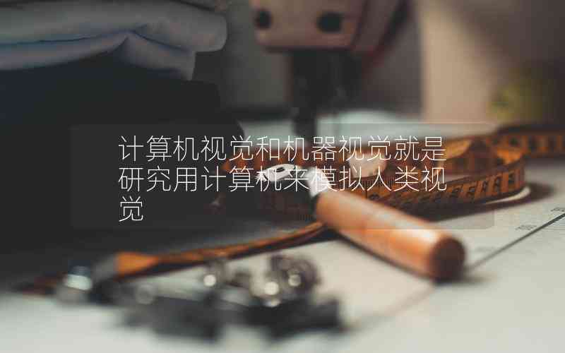 計(jì)算機(jī)視覺(jué)和機(jī)器視覺(jué)就是研究用計(jì)算機(jī)來(lái)模擬人類(lèi)視覺(jué) 計(jì)算機(jī)視覺(jué)和機(jī)器視覺(jué)就是研究用計(jì)算機(jī)來(lái)模擬人類(lèi)視覺(jué)