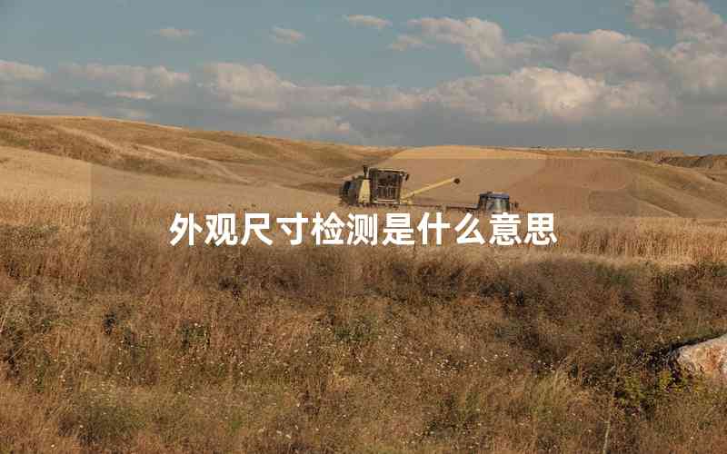外觀尺寸檢測是什么意思 外觀尺寸檢測是什么意思