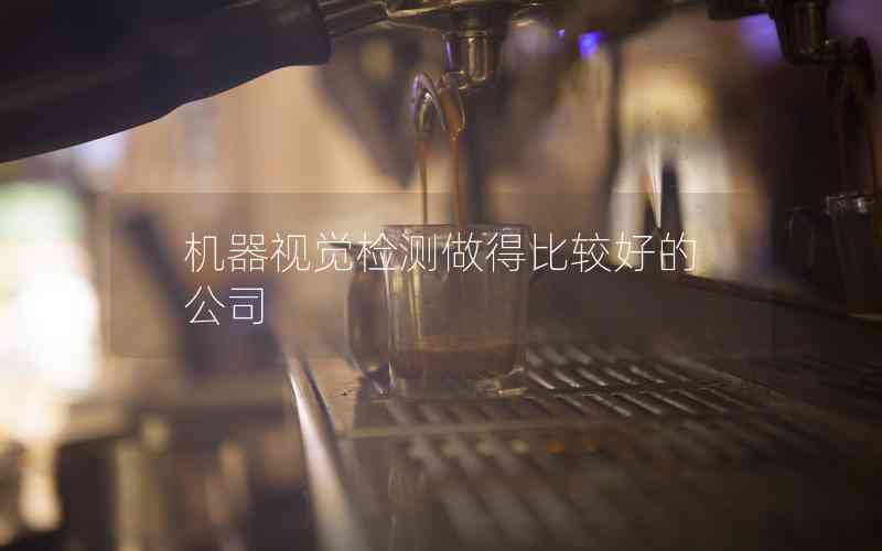 機器視覺檢測做得比較好的公司 機器視覺檢測做得比較好的公司